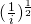 ({1 \over i})^{1 \over 2}