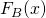 F_B(x)