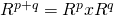R^{p+q} = R^p x R^q