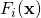 F_i(\textbf{x})