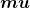 \boldsymbol{mu}