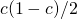 c(1-c) / 2